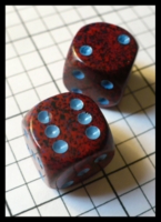 Dice : Dice - 6D Pipped - Red Chessex Speckled Veronica - Ebay Jan 2010